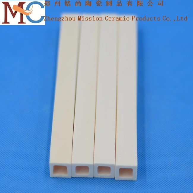 Heat Resistant Ceramic Insulator Customized Square Alumina Tube